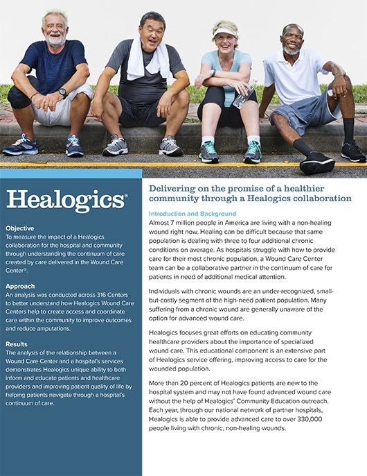 Download The Promise of a Healthier Community Through a Healogics Collaboration